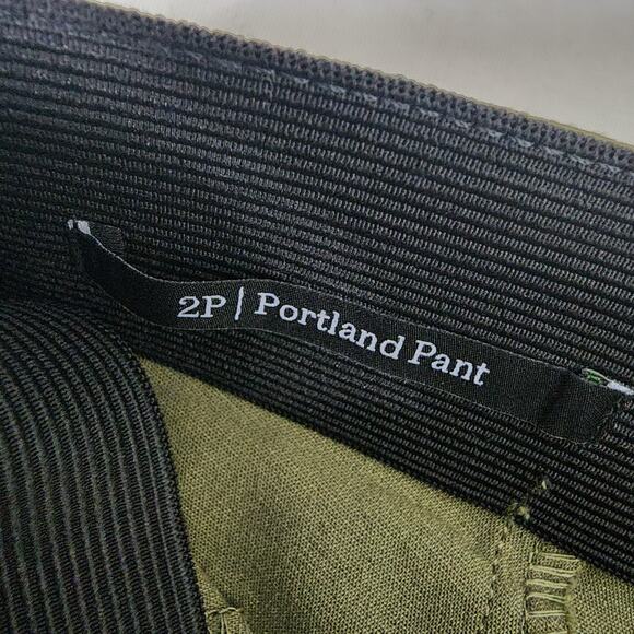 Talbots Portland Pant Womens Size 2P Slim Leg Olive Green Ankle Flat Front NWT - Picture 10 of 12